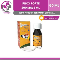 IPROX FORTE 60 ML | IBUPROFEN 200MG SIRUP RASA ENAK PENURUN DEMAM ANAK, SAKIT KEPALA SAKIT GIGI, NYE