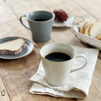 純色馬克杯 邊線系列 米色/灰色 陶瓷 馬克杯 陶器 咖啡杯 咖啡 牛奶杯 下午茶 咖啡杯 可可 阿華田