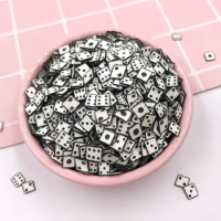 100g/lot Polymer Dice Slice Hot Clay Sprinkles for Crafts Making DIY Slimes Filling Material Accessories Nail Art Decoration 5mm