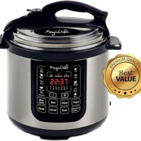 8 Quart Digital Pressure Cooker with 13 Pre-set Multi Function Features, Stainless Steel