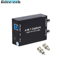 Capture Card 4-in-1 BNC To USB Capture AHD TVI CVI CVBS To USB Capture Video and Audio for Video Recorder
