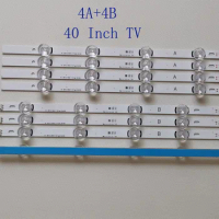8PCS LED Strip For LG 40" TV DRT4.0 REV0 7 A/B-Type SVL400 6916L-0884A 6916L-0885A 40LF630V 40LX560H 40LH5300 40LH5700 40LF570V