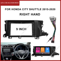 9 Inch Fascia For HONDA CITY SHUTTLE 2015-2020 Car Radio Stereo Android MP5 GPS Player Panel Frame 2 Din Head Unit Dash Cover