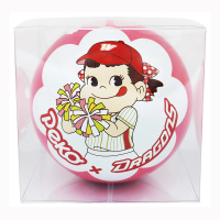 【不二家】Peko牛奶糖球型罐-彩球紅 40g