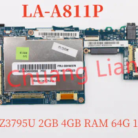 For Lenovo ThinkPad 10 Laptop motherboard Mainboard ThinkPad 10 ZIJI2 LA-A811P Motherboard with Z3795U 2GB 4GB RAM 64G 128G SSD