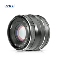 Meike 50mm F2.0 Large Aperture APS-C Manual Focus Lens for Sony E Mount Mirrorless Camera NEX 3 3N 5 NEX 5T NEX 5R NEX 6 7 A6400