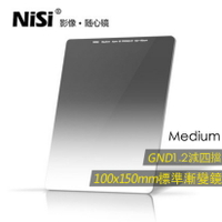 【eYe攝影】公司貨 NiSi 耐司 Medium GND16(1.2) 減4格 標準漸層減光鏡 100x150mm