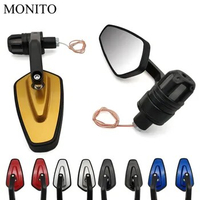 22mm Motorcycle Handle Bar End Mirrors Side Mirror Turn Signal For KAWASAKI GTR1400 Concours Z1000SX NINJA 1000 H2 H2R ZX10R