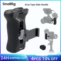 SmallRig Arca-Type Side Handle 36mm Up and Down Adjustable for Camera Cages with Plate for Arca Built-in 1/4"-20 Threaded Hole