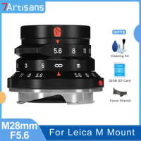7artisans 7 artisans M28mm F5.6 Frull Frame Large Aperture MF Street Lens for Rangefinder Leica M Mount Camera M10 M1 M2 M3 M5