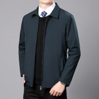 Áo Jacket Cho Bố Trung Niên Áo Khoác Dày Chần Bông Cổ Bẻ Mẫu Mới Thu Đông Áo Khoác Nam Công Sở Trung