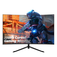 32 Inch Frameless Flat Led Monitor with 75hz 27 Inch Gaming Monitor Not Curved Glare Desktop