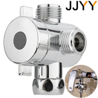 JJYY Multifunction 3 Way Shower Head Diverter Valve G1/2 Three Function Switch Adapter Connector
