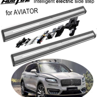 new arrival car side bar nerf bar foot board side pedals for Lincoln AVIATOR for 2019-2023, thicken aluminum alloy low profit.