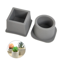 1pc Flower Pot Silicone Mold DIY Large Concrete Cement Pot Mold Handmade Craft Flowerpot Epoxy Resin Clay Mould Home Decoration