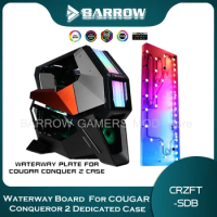 Barrow Distro Plate For COUGAR Conqueror 2 Dedicated Case ,Waterway Board Deflector PC Liquid Cooling System Custom 5V CRZFT-SDB