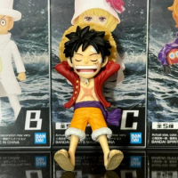 Bandai One Piece Wcf Monkey D Luffy Rob Lucci Collection Decoration Anime Action Figure Figurine Friends Birthday Gifts