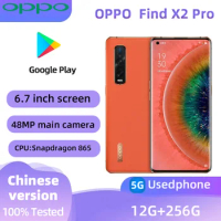 Oppo Find X2 Pro 5G SmartPhone Android CPU Snapdragon 865 6.7inch Screen 12GB RAM 256GB ROM SuperVOOC 65W 48.0MP used phone