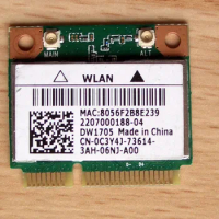 Wireless Adapter Card for Atheros DW1705 802.11N+Bluetooth 4.0 150Mbps Wifi Half Mini PCI-E Wlan QCW