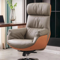 Ergonomic Swivel Office Chair Reclining Desk Retro Dining Chair Vanity Comfortable Fauteuil De Bureau Office Furniture CY50BGY
