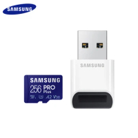 SAMSUNG microSD Memory Card PRO Plus with USB Reader 128GB 256GB 512GB U3 V30 A2 Micro SD Card Original Flash TF Card Max 160Mb