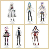 HOT Anime Luxiem VTuber Figures Acrylic Stand Plate Vox Akuma Mysta Rias Su Yamino Ike Eveland Characters Board Desk Decorh