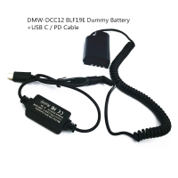 DMW-DCC12 blf19e giả pin DC Coupler USB C ngân hàng điện sạc PD cáp cho Panasonic Lumix DMC-GH3 GH4 GH5 gh5s G9 máy ảnh