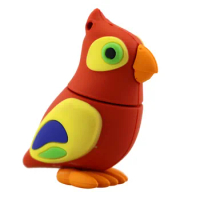 New Parrot Cartoon PenDrive 64GB 8GB 16G 32GB Thumb Pen Drive U Disk USB Drive Memory Card USB Funny Animal Bird USB Flash Drive