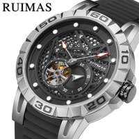 RUIMAS Original Citizen Automatic Watch Men Silicone Strap Mechanical Male Clock Sapphire Crystal New Wristwatch Erkek Kol Saati