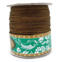 Cheapest,coffee Nylon Cord Thread,1.5mm Brown Wax Cord Exquisite Thread For Macrame Making,160m/Roll,Thread Jewelry