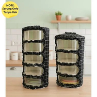 (SARUNG SAJA) Sarung Tudung Saji Rak Susun Makanan, Food Cover Multilayer By Shafiyyah.sarban Kotak 