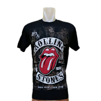 kaos rolling stones rocktees bootleg thailand Pria Distro Oblong Katun cowok