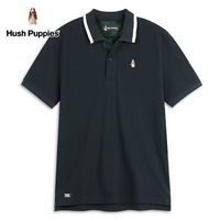 Hush Puppies POLO衫 男裝配色針織領短袖POLO衫