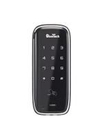 กุญแจดิจิทัล Rim Lock 2 ระบบ สำหรับประตูเลื่อน รุ่น LH300-SN/Hook สีดำ