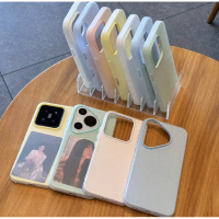Sarung silikon 2-dalam-1, Warna macaroon, Untuk iPhone 17, 17Air, 16, 15, Pro Max, 14 Plus, 11, 12, 