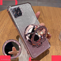 case shockproof magsafe for RENO 4F desigh gliter silikon 4 f