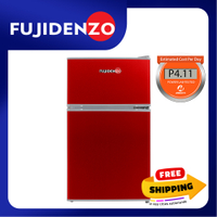 Fujidenzo 3.5 cu. ft. Two Door Personal Refrigerator RDD-35 R (Red)