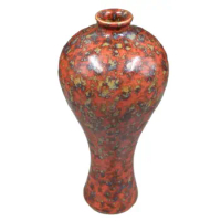Chinese Old Rose Red Glaze Porcelain Vase