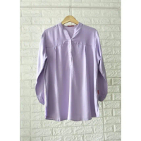 Blouse Polos Rayon Jumbo Lilac - M