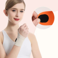 Thin Compression Wrist Guard Sprain Wrist Brace Adjustable Gym Sports Wrist Band Breathable Elastic for Men Women