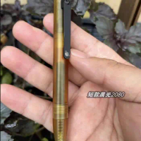 1 Piece ULTEM PEI Made Bolt Pen with Titanium Pocket Clip Wring Pen Short Version