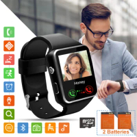 Smartwatch 2020 Android IOS Touchscreen With Camera Bluetooth SIM TF Card Pedometer Sleep Tracker Smart Watch For Huawei Xiaomi