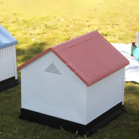 Simple Nordic Plastic Dog Houses Rainproof Medium-sized Dog House Winter Outdoor Warm Dog Kennel Four Seasons Universal Dog Cage