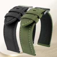 22mm Nylon Watch Strap Replacement Breitling Citizen Hamilton Camry Field Sweat Resistant Leather Extended Watch Band Chain