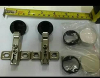 [Per Pasang]Engsel Sendok KACA MINI MH 26 mm (Lurus, ½Bungkuk, Bungkuk) BIASA LURUS