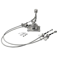 Billet RSX Shifter Box &amp; Shifter Cables &amp; Transmission Bracket For K20 K24 K-Series Swap Civic CRX