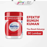 Mitu Wetties Tisu Basah Keluarga Antiseptik Botol - 90s