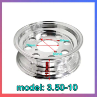 3.50-10 wheel hub 10 inch Aluminum alloy Rims for Monkey Bike Motorcycle Electric tricycle scooter parts