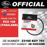 VAN BELT RACING GATES V BELT HONDA PCX 150 CBU THAILAND 23100-KZY-701 100% ASLI