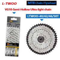 L-TWOO 10 Speed MTB Bike Cassette VG10 Semi-hollow chain10V 40T42T46T50T Bicycle Freewheel K7 10S Flywheel for HG Hub